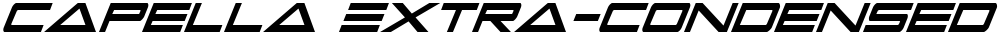 Capella Extra-condensed Italic