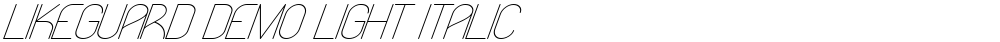 Likeguard Demo Light Italic