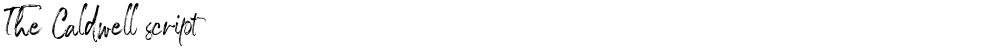 The Caldwell script