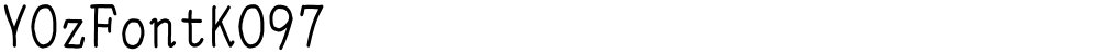 YOzFontKO97
