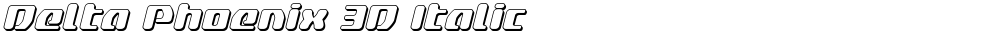 Delta Phoenix 3D Italic