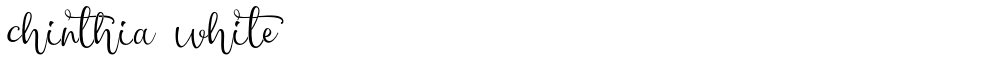 chinthia white
