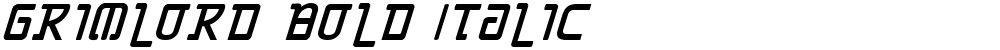 Grimlord Bold Italic
