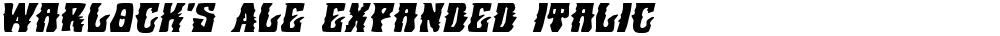 Warlock's Ale Expanded Italic
