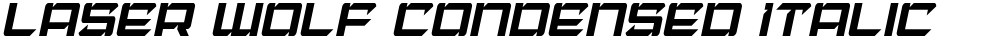 Laser Wolf Condensed Italic