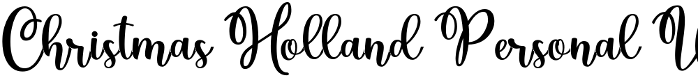 Christmas Holland Personal Use