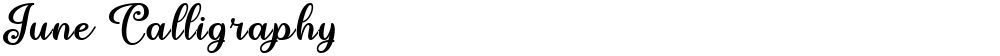 June Calligraphy