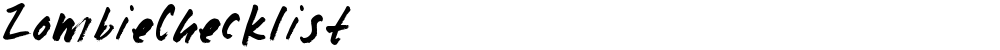 ZombieChecklist