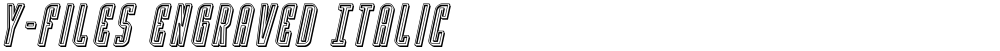Y-Files Engraved Italic