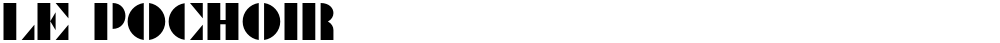 Le Pochoir