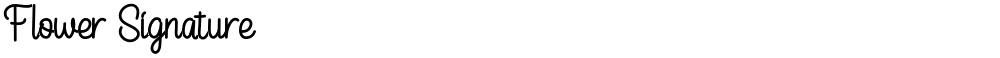 Flower Signature