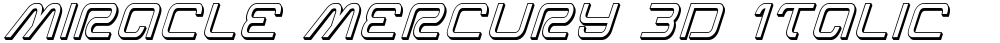 Miracle Mercury 3D Italic