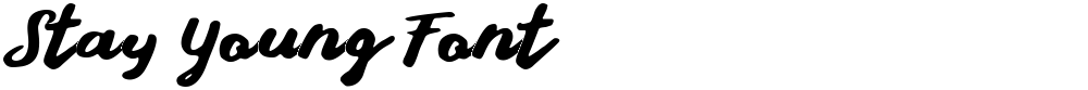 Stay Young Font