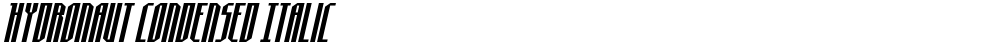Hydronaut Condensed Italic
