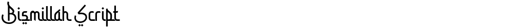 Bismillah Script