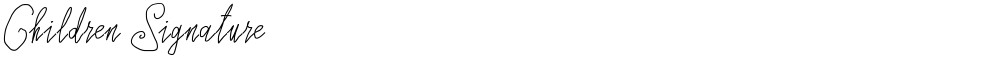 Children Signature