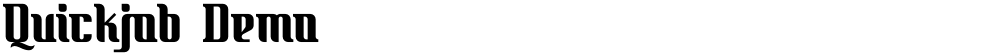 Quickjob Demo
