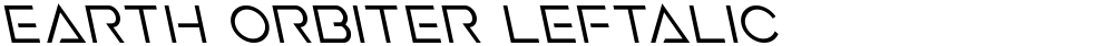Earth Orbiter Leftalic