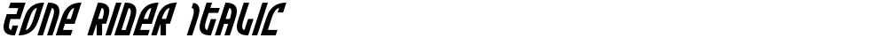 Zone Rider Italic