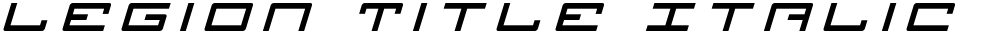 Legion Title Italic