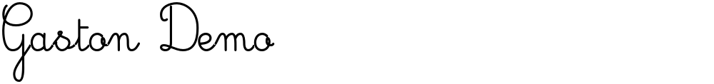 Gaston Demo
