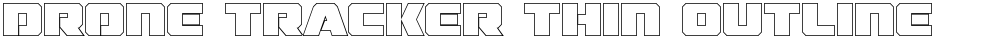 Drone Tracker Thin Outline