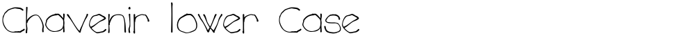 Chavenir Lower Case