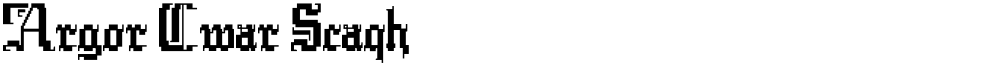 Argor Cwar Scaqh