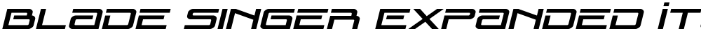 Blade Singer Expanded Italic