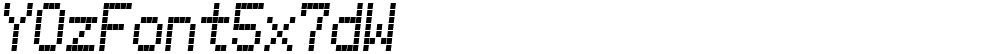 YOzFont5x7dW