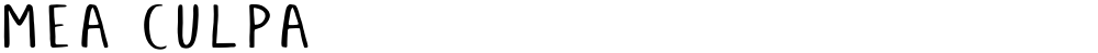 Mea Culpa