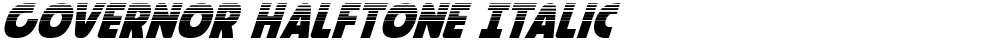 Governor Halftone Italic