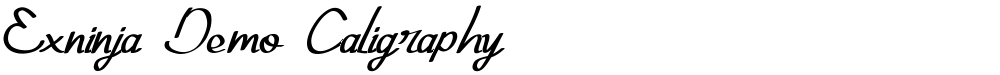 Exninja Demo Caligraphy
