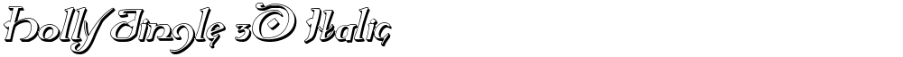 Holly Jingle 3D Italic