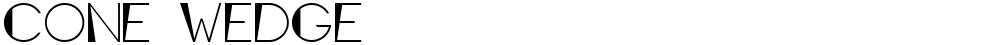 Cone Wedge