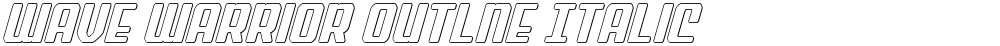 Wave Warrior Outlne Italic