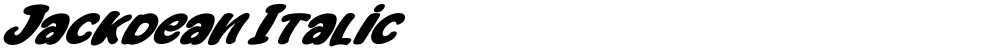 Jackdean Italic