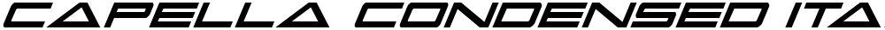 Capella Condensed Italic