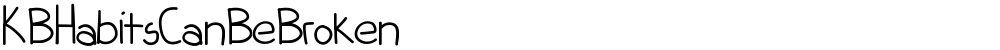 KBHabitsCanBeBroken