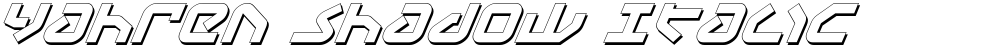 Yahren Shadow Italic