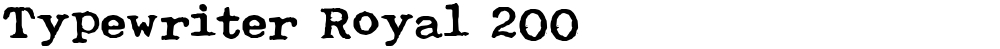 Typewriter Royal 200