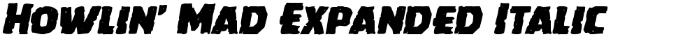 Howlin' Mad Expanded Italic