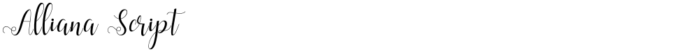 Alliana Script
