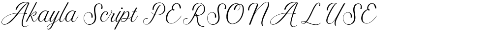 Akayla Script PERSONAL USE