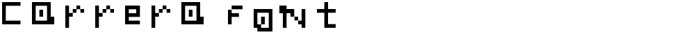 Carrera font