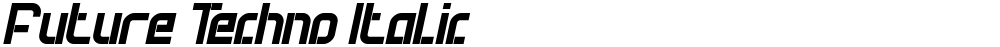 Future Techno Italic