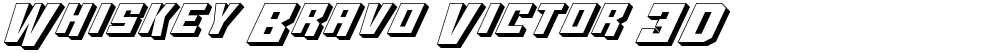 Whiskey Bravo Victor 3D