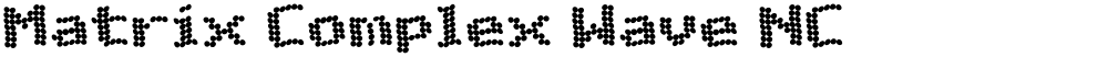 Matrix Complex Wave NC
