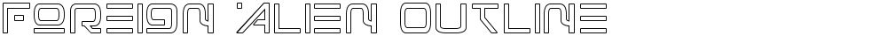 Foreign Alien Outline