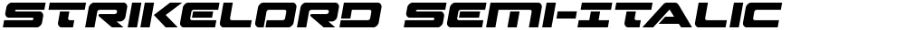 Strikelord Semi-Italic